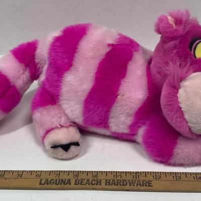 Cheshire Cat Plush 18" Authenic Disney Store Alice In Wonderland Plush Pink