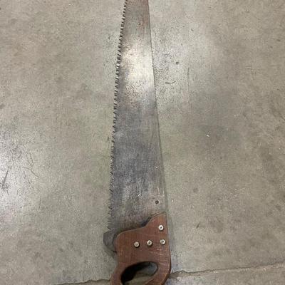 Antique 48”Crosscut saw