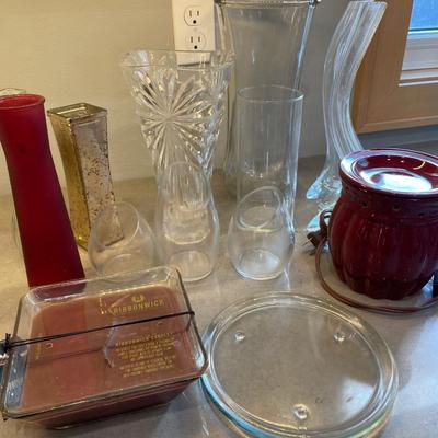 Vases, candle & candlewarmer