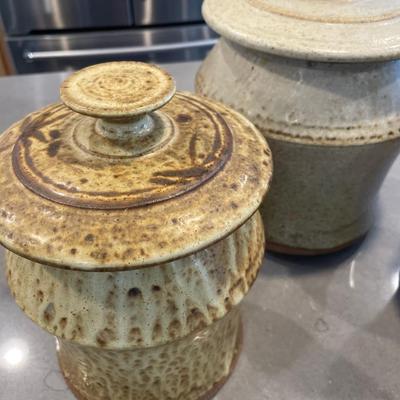 Pottery canisters