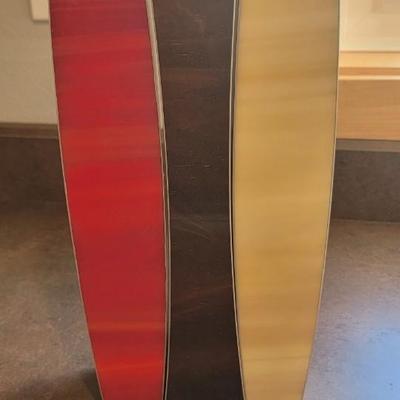 Glass Nuva vase, 3 Morin Choiniere vases