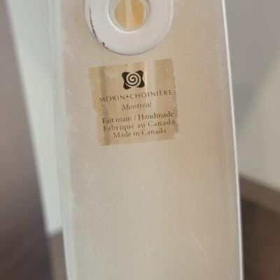 Glass Nuva vase, 3 Morin Choiniere vases