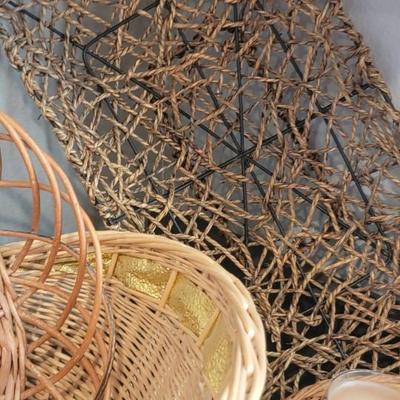 Baskets and candles