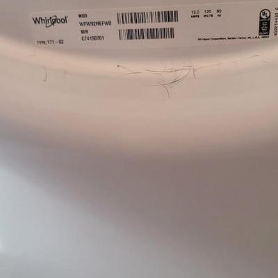 Whirlpool washer and riser Model WFW92HEFW0