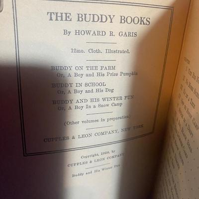 BUDDY IN SCHOOL, ON THE FARM & SUMMER FUN CHILDREN'S NOVELS FROM 1929