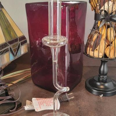 Tiffany-like small lamp assorted decor