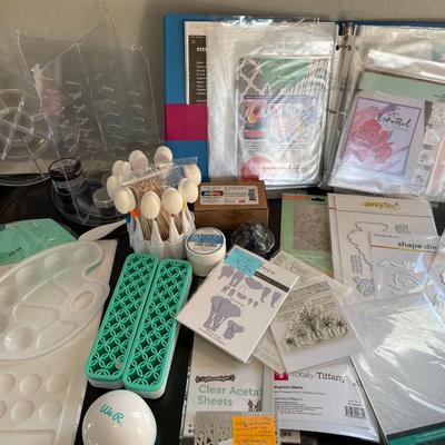 Stamping, embossing, stencil & paint supplies