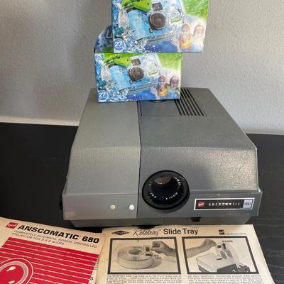 Amscomatic slide projector