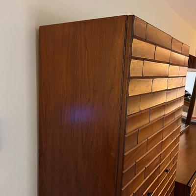Vintage Wardrobe Dresser - Early 70's w. MCM Brutalist Style