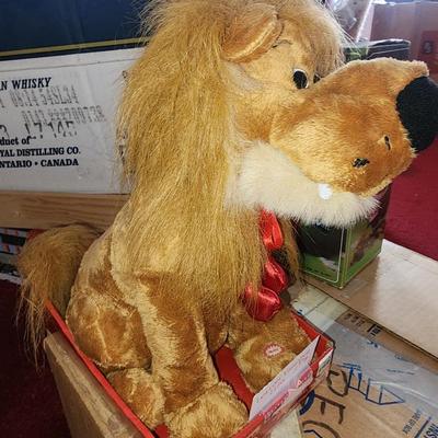 Valentines day toy lion