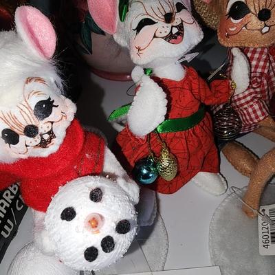 Mouse set Christmas decor