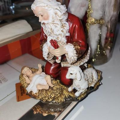 Santa with baby Jesus