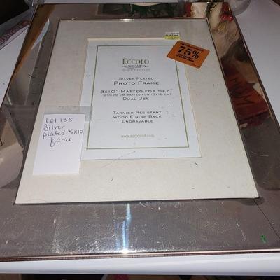 8 x 10 silver plated frame