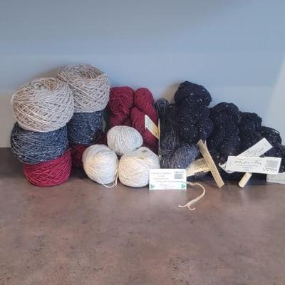 Multiple skeins of yarn, Maggi Knit