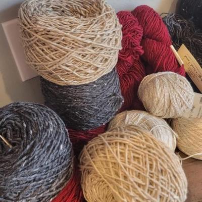 Multiple skeins of yarn, Maggi Knit