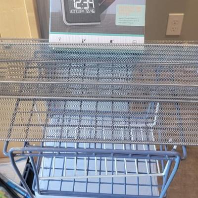 Office supplies, clock