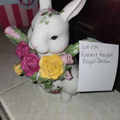 Royal Daulton bunny teapot