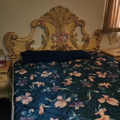 King size French provincial bed