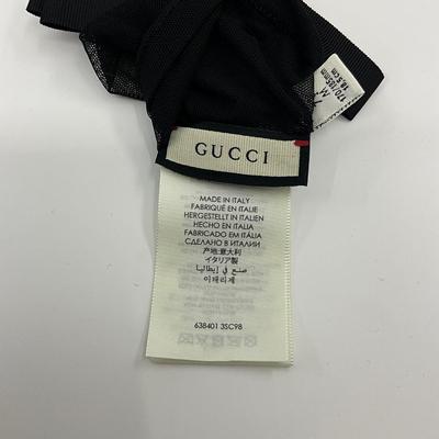 221 GUCCI Rhinestone Long Gloves Size 7.5