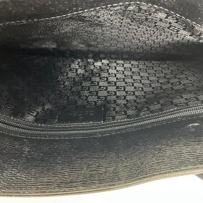 222 GUCCI Black Briefcase Leather Tote