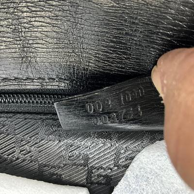222 GUCCI Black Briefcase Leather Tote