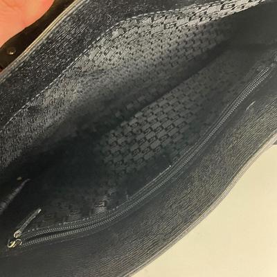 222 GUCCI Black Briefcase Leather Tote