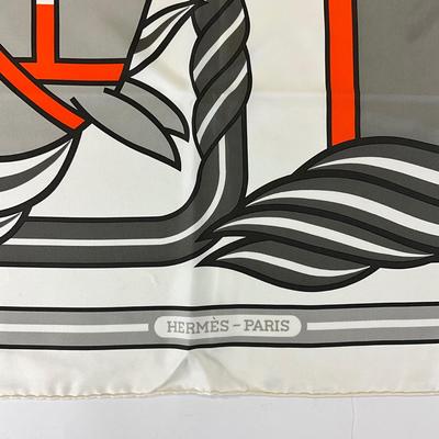 226 HERMÈS Paris Quadridge Silk Carre 90 by Pierre Peron