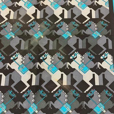227 HERMÈS Paris Henry D'Origng Courbettes Silk Scarf