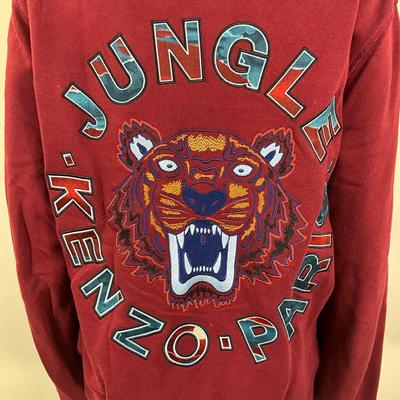 228 KENZO Tiger Logo Zipped Hoodie Size L