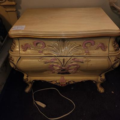 Pair of French provincial night stands.