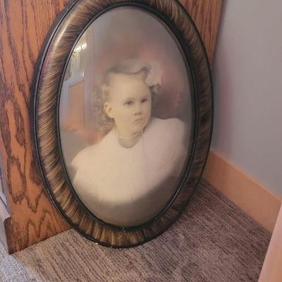 Vtg framed photo