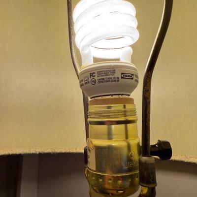 Diane Grant Hollywood Regency Amber Glass Table Lamp Pair