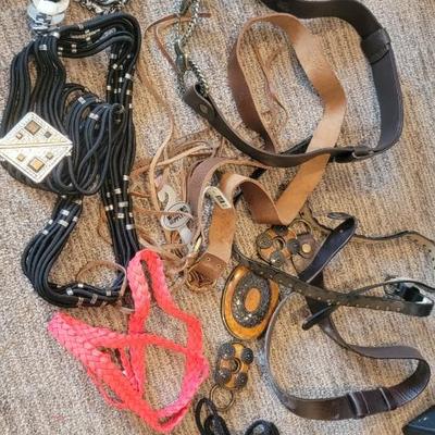 Assortment of women's belts