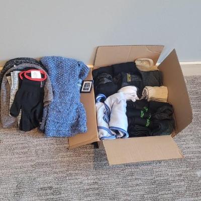 Scarves, mittens, bras