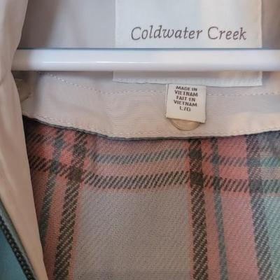 Coldwater Creek lge hooded jacket
