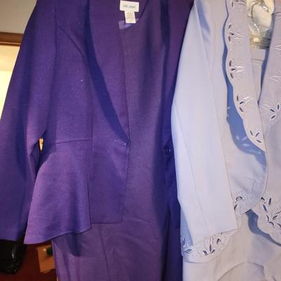 Dress suits. All purple. Size 14