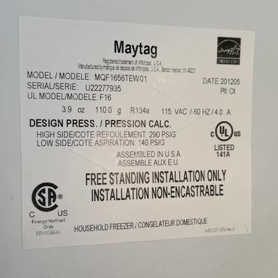 White Maytag Freezer