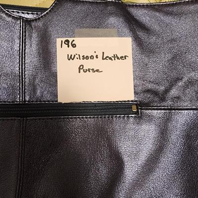 Wilson purple leather purse