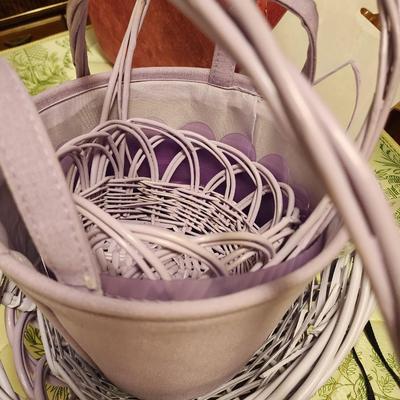 Purple easter baskets