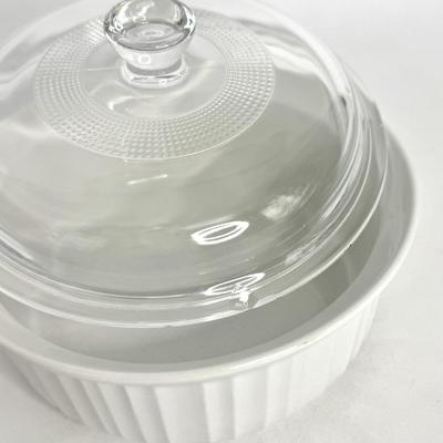 Blue Cornflower and French White CorningWare Lot - 6 Casserole Dishes and 3 Lids.