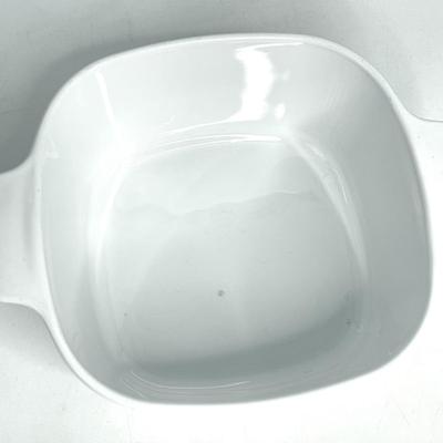 Blue Cornflower and French White CorningWare Lot - 6 Casserole Dishes and 3 Lids.