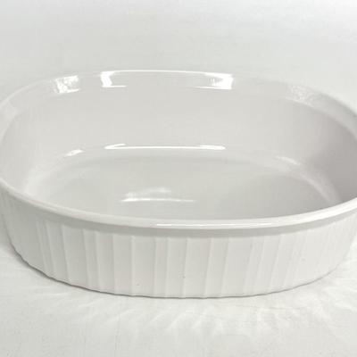 Blue Cornflower and French White CorningWare Lot - 6 Casserole Dishes and 3 Lids.