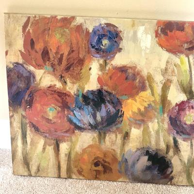 Asters and Mums Large Canvas Print by Silvia Vassileva