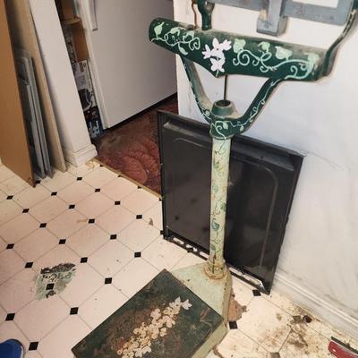 Antique scale. Painted.
