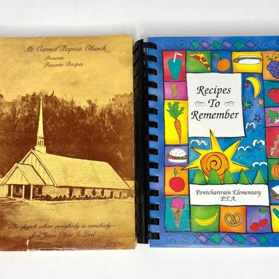 Lot of 6 Vintage Cookbooks