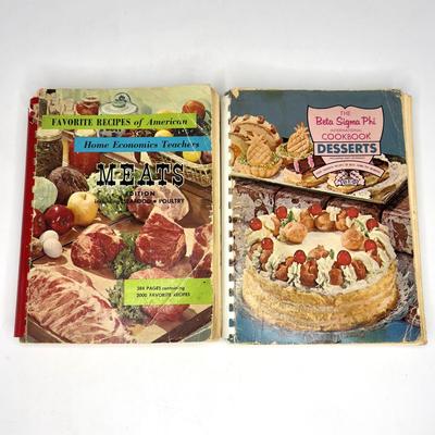 Lot of 6 Vintage Cookbooks