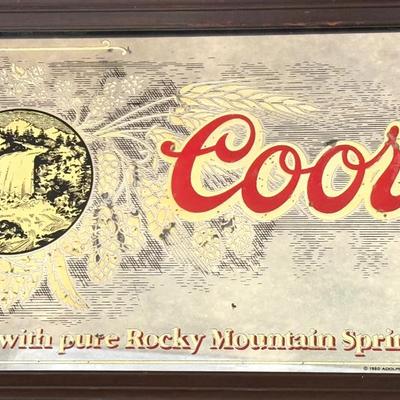 Vintage Coors Bar Mirror
