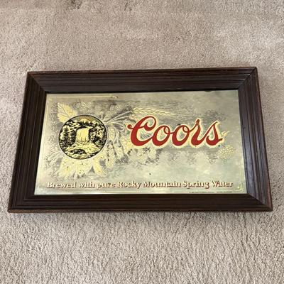 Vintage Coors Bar Mirror