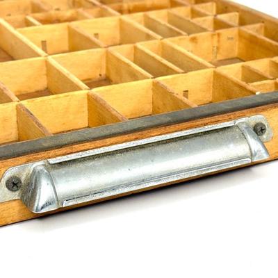 Vintage Letterpress Typeset Shadowbox Printer Drawer Tray - Handmade