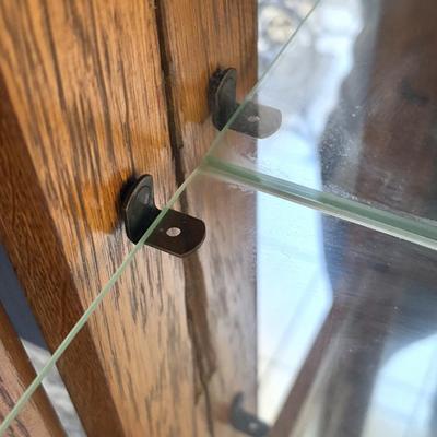 Beautiful Solid Wood Curio Cabinet with Light